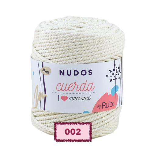 OVILLO RUBI NUDOS CUERDA PARA TEJER Y MACRAME