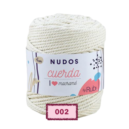 OVILLO RUBI NUDOS CUERDA PARA TEJER Y MACRAME