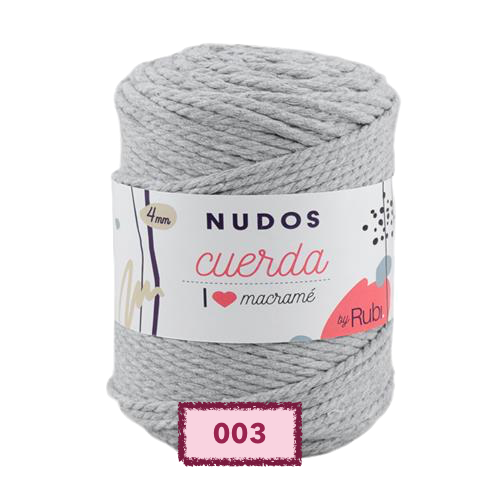 OVILLO RUBI NUDOS CUERDA PARA TEJER Y MACRAME