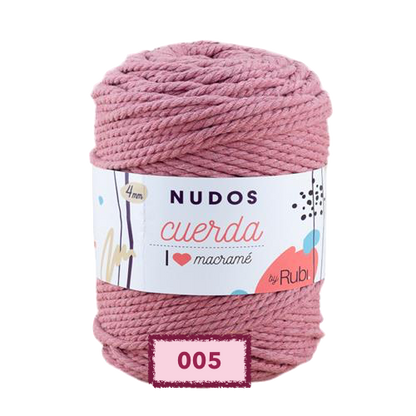 OVILLO RUBI NUDOS CUERDA PARA TEJER Y MACRAME