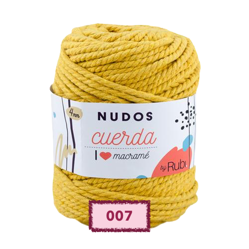 OVILLO RUBI NUDOS CUERDA PARA TEJER Y MACRAME