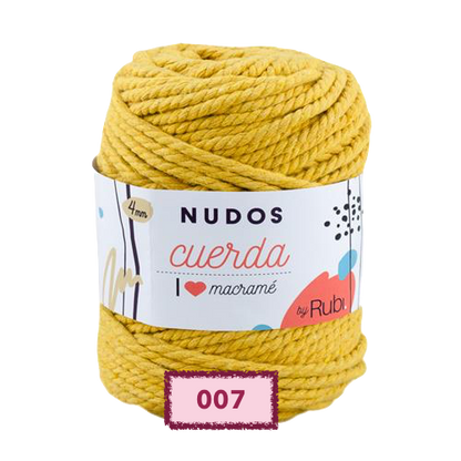 OVILLO RUBI NUDOS CUERDA PARA TEJER Y MACRAME