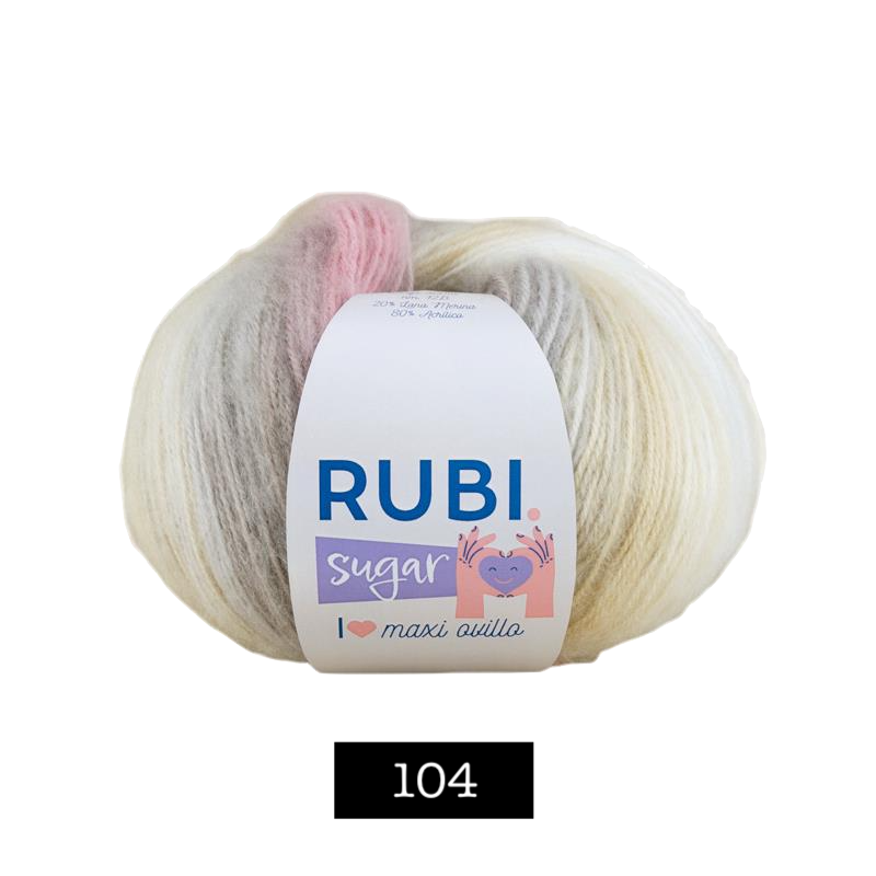 OVILLO RUBI SUGAR CON LANA MERINO 104